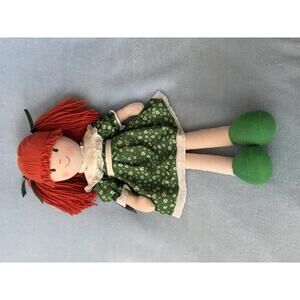 Kiddiefun Allied Sinead Irish Rag Doll Shamrock Green Dress Red Hair - NWT